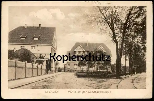 ALTE POSTKARTE OPLADEN PARTIE AN DER RENNBAUMSTRASSE LEVERKUSEN VILLA Ansichtskarte cpa AK postcard