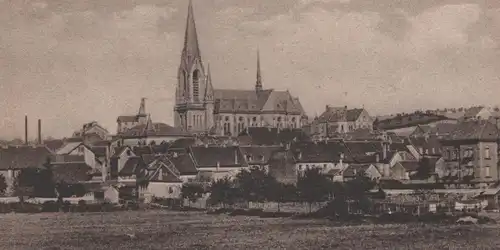 ALTE POSTKARTE ST. INGBERT OBERSTADT PANORAMA Totalansicht Ansichtskarte cpa AK postcard