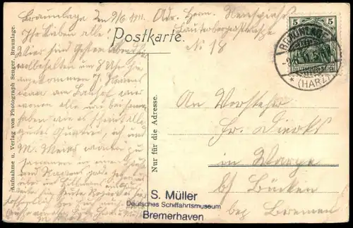 ALTE POSTKARTE WALDMÜHLE BEI BRAUNLAGE IM OBERHARZ PAAR BANK Ehepaar couple AK Ansichtskarte cpa postcard