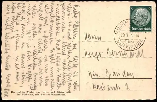 ALTE POSTKARTE MÜDEN ZUSAMMENFLUSS VON OERTZE UND WIETZE FLUSS Fassberg Ansichtskarte cpa AK postcard