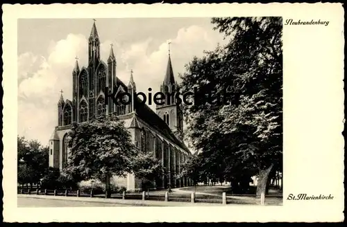 ALTE POSTKARTE NEUBRANDENBURG ST. MARIENKIRCHE 1936 Marien Kirche church église Ansichtskarte cpa AK postcard