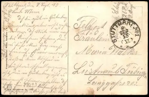 ALTE POSTKARTE STUTTGART PARTIE BEIM BAHNHOF HOTEL MARQUARDT Pferd horse Ansichtskarte cpa AK postcard