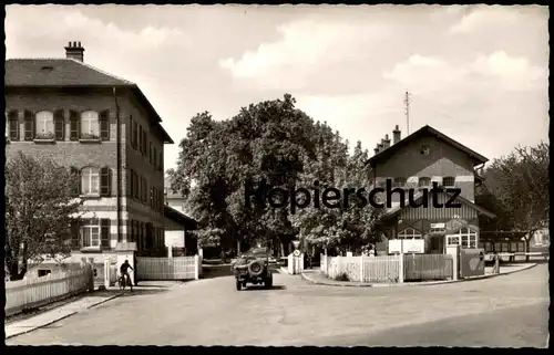 ÄLTERE POSTKARTE MÜNSINGEN TRUPPENÜBUNGSPLATZ EINGANG ZUM ALTEN LAGER camp Ansichtskarte cpa AK postcard