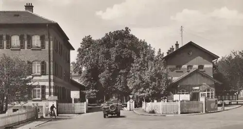 ÄLTERE POSTKARTE MÜNSINGEN TRUPPENÜBUNGSPLATZ EINGANG ZUM ALTEN LAGER camp Ansichtskarte cpa AK postcard