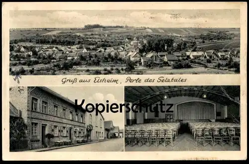 ALTE POSTKARTE GRUSS AUS ELSHEIM PERLE DES SELZTALES LICHTSPIELE LUDWIG HARTMETZ Stadecken Nieder-Olm Kino cpa postcard