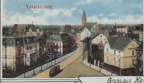 ALTE POSTKARTE GRUSS AUS HAMM WESTFALEN AHSEBRÜCKE OBERLANDESGERICHT TOTAL STEMPEL RESERVE LAZARETT HÖVEL Ansichtskarte