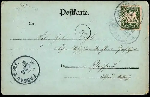 ALTE POSTKARTE GRUSS AUS FÜRSTENZELL GASTHOF VON F. WIENNINGER AK Ansichtskarte postcard cpa