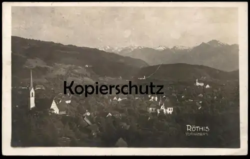 ALTE POSTKARTE RÖTHIS VORARLBERG PANORAMA ÖSTERREICH Stempel Sulz-Röthis Ansichtskarte postcard cpa AK
