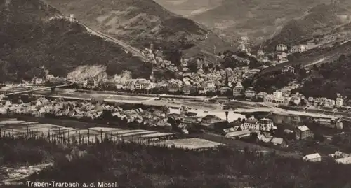 ALTE POSTKARTE TRABEN-TRARBACH AN DER MOSEL PANORAMA GESAMTANSICHT TOTALANSICHT TOTAL cpa AK Ansichtskarte postcard