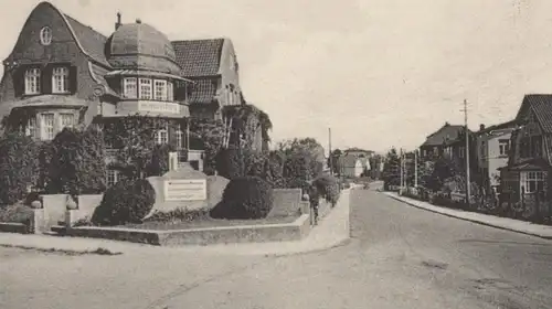 ALTE POSTKARTE OSTSEEBAD SCHARBEUTZ SEESTRASSE HANSASTRASSE cpa AK Ansichtskarte postcard