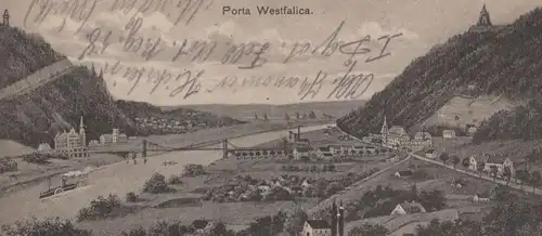 ALTE POSTKARTE PORTA WESTFALICA AN DER WESER Lied chanson Song cpa AK Ansichtskarte postcard