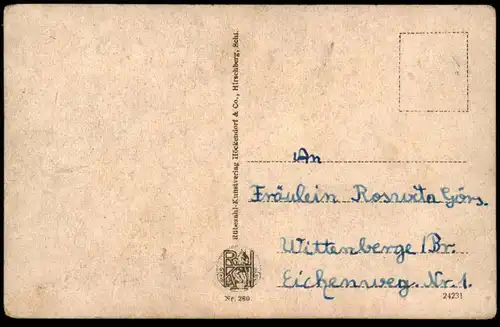 ALTE POSTKARTE RIESENGEBIRGE ZACKELKLAMM JELENIA GORA SCHLUCHT Kamienczyke Klamm Schlesien AK postcard cpa Ansichtskarte