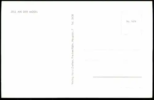 ALTE POSTKARTE ZELL AN DER MOSEL postcard Ansichtskarte cpa AK