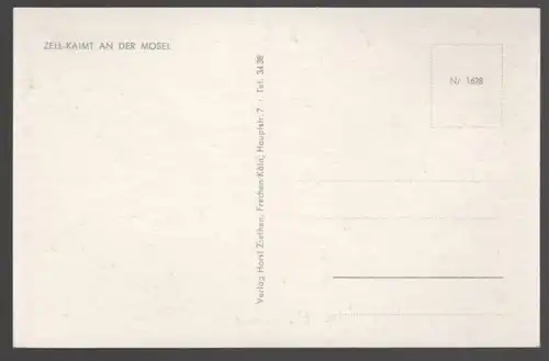 ALTE POSTKARTE ZELL-KAIMT AN DER MOSEL Ansichtskarte postcard cpa AK