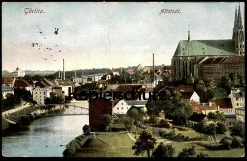 ALTE POSTKARTE GÖRLITZ ALTSTADT PANORAMA NEISSE Zgorzelec Ansichtskarte postcard cpa AK