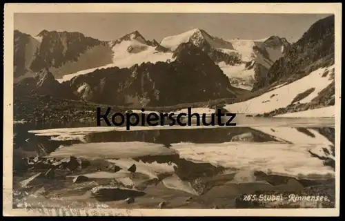 ALTE POSTKARTE STUBAI RINNENSEE BEI NEUSTIFT 1931 Stempel Mutters Österreich cpa AK Ansichtskarte postcard