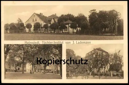 ALTE POSTKARTE HELMSTEDT TÖCHTER-INSTITUT VON J. LADEMANN Ansichtskarte postcard cpa AK