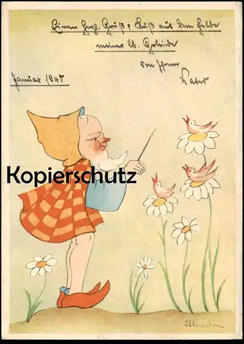 ALTE POSTKARTE AUS DER DEUTSCHEN MÄRCHENWELT DIE MEISTERSINGER Märchen fairy tale Zwerg nain midget dwarf cpa AK
