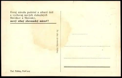 ALTE POSTKARTE NOVY SILNY SLOVENSKY NAROD ! NEUE FREIE SLOWAKEI AK Ansichtskarte cpa postcard