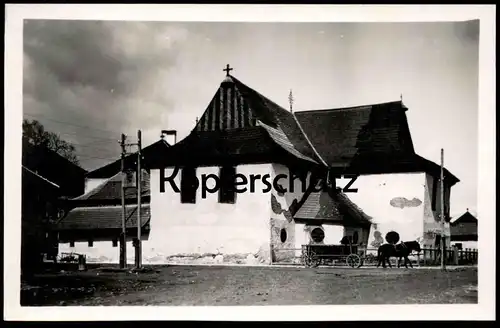ALTE POSTKARTE KEZMAROK KÄSMARK ALTE EVANGELISCHE HOLZKIRCHE ERBAUT 1717 Kesmark Kirche Pferd Ansichtskarte postcard