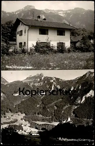 ALTE POSTKARTE HOHENASCHAU CHIEMGAU HAUS SCHWINGENHEUER WAPPEN ASCHAU Ansichtskarte postcard cpa AK