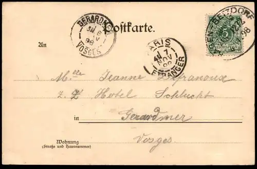ALTE POSTKARTE LETMATHE AN DER LENNE HOTEL BOHE 1898 Iserlohn postcard cpa Ansichtskarte AK