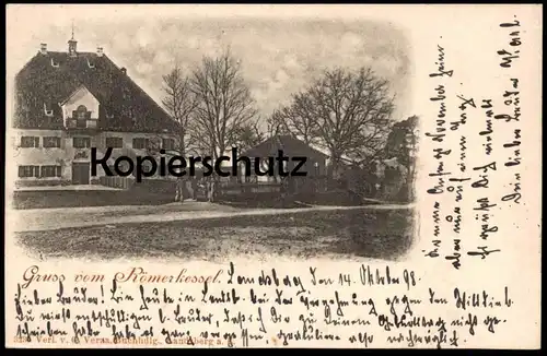 ALTE POSTKARTE GRUSS VOM RÖMERKESSEL FUCHSTAL 1898 BAYERN cpa Ansichtskarte postcard AK