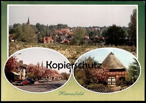 ÄLTERE POSTKARTE HARSEFELD REETHAUS FACHWERKHAUS AUTO AUDI 80 FORD ESCORT Ansichtskarte cpa AK postcard