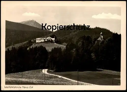 ÄLTERE POSTKARTE WALLFAHRTSKIRCHE MARIA ECK SIEGSDORF Kloster Kirche cpa AK Ansichtskarte postcard