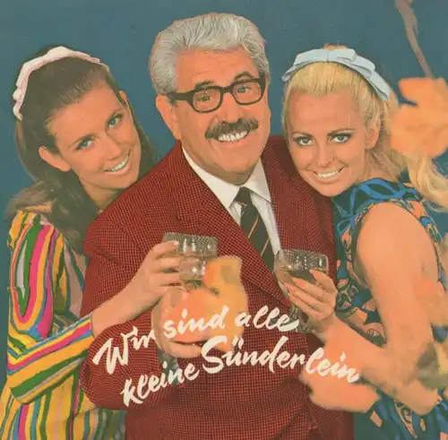 ÄLTERE POSTKARTE WIR SIND ALLE KLEINE SÜNDERLEIN WILLY MILLOWITSCH Amor cupid cupidon Song Sänger Ansichtskarte postcard