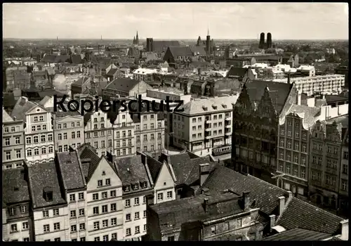 ÄLTERE POSTKARTE WROCLAW WIDOK OGOLNY BRESLAU Polska Polen Poland Tram postcard Ansichtskarte cpa AK