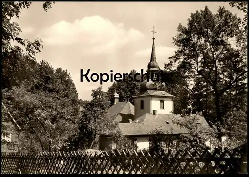 ÄLTERE POSTKARTE BERGISCH GLADBACH RÜCKANSICHT AUF DIE EVANGELISCHE KIRCHE church église Ansichtskarte cpa AK postcard