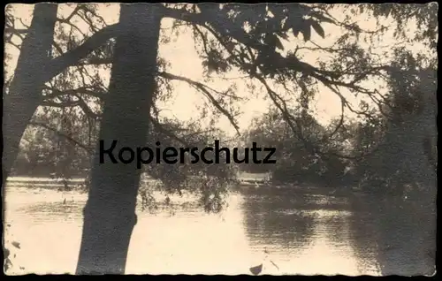ÄLTERE POSTKARTE KREFELD STADTWALD KAHNANLEGESTELLE Crefeld Ansichtskarte cpa AK postcard