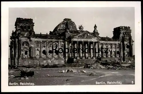 ALTE POSTKARTE BERLIN ZERSTÖRTER REICHSTAG Krieg 1945 WW2 WELTKRIEG war guerre postcard Ansichtskarte AK cpa