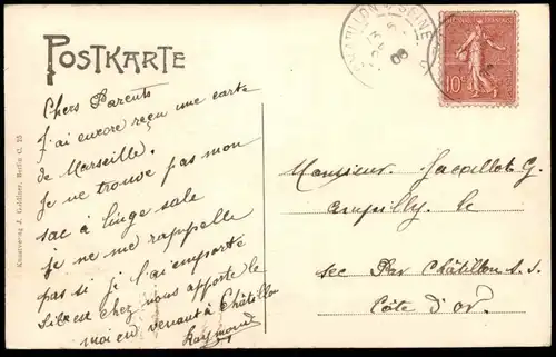 ALTE POSTKARTE BERLIN GRUSS VON DER PARADE FAHNEN-COMPAGNIE Militär military Soldaten postcard Ansichtskarte AK cpa