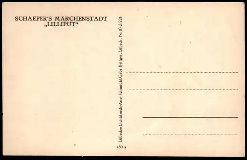 ALTE POSTKARTE SCHAEFER'S MÄRCHENSTADT LILLIPUT EHEPAAR MIT KIND Liliputaner lilliputian midget postcard Ansichtskarte