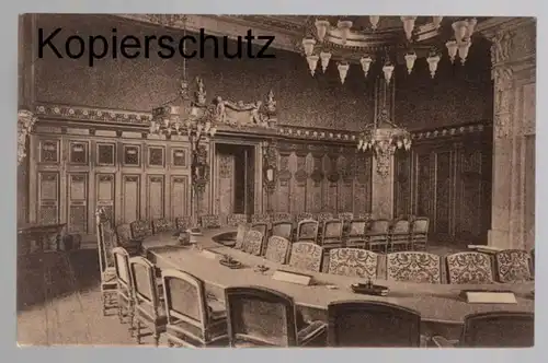 ALTE POSTKARTE BERLIN REICHSTAGSGEBÄUDE BUNDESRATSSAAL Plenum federal council postcard Ansichtskarte cpa AK