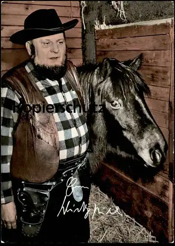 ÄLTERE POSTKARTE RANCH ZUM WIESGEN WHISKY BILL FORSBACH BEI KÖLN Rösrath Pferd horse postcard Ansichtskarte Cowboy AK