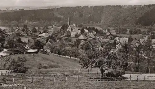 ÄLTERE POSTKARTE ALLAGEN MÖHNE PANORAMA TOTALANSICHT WARSTEIN postcard Ansichtskarte AK cpa