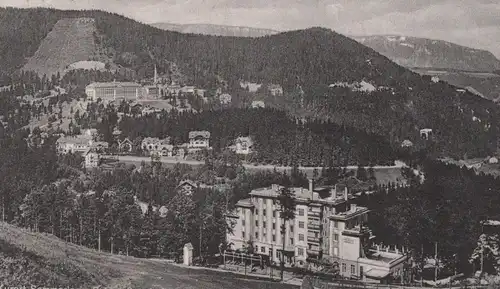 ALTE POSTKARTE KURORT SEMMERING PALACE-SANATORIUM IM VORDERGRUNDE PANORAMA postcard Ansichtskarte AK cpa