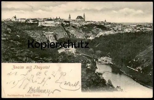 ALTE POSTKARTE ZNAIM MIT THAYATAL ZNOJMO Ceska Czech Republic Tschechische Republik postcard AK cpa Ansichtskarte