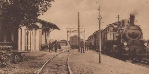 ALTE POSTKARTE RÖNNEBECK BAHNHOF DAMPFLOK Bremen Blumenthal station gare steam engine postcard AK cpa Ansichtskarte