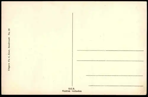 ALTE POSTKARTE GROETEN UIT ZANDVOORT DE NIEUWE ZEEWEG postcard AK cpa Ansichtskarte