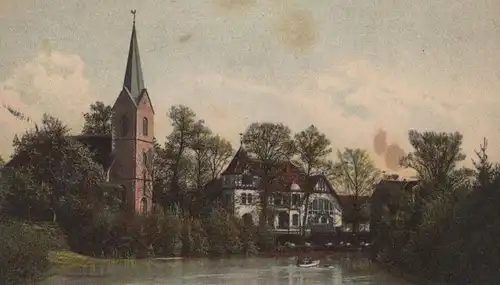 ALTE POSTKARTE HANDORF BEI MÜNSTER IN WESTFALEN GASTHAUS U. SOMMERFRISCHE B. VENNEMANN cpa postcard Ansichtskarte AK