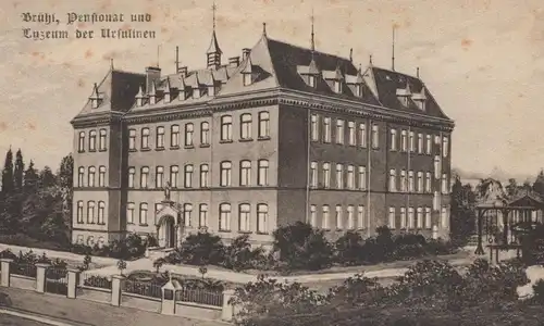 ALTE POSTKARTE BRÜHL PENSIONAT UND LYZEUM DER URSULINEN Schule school école cpa postcard Ansichtskarte AK