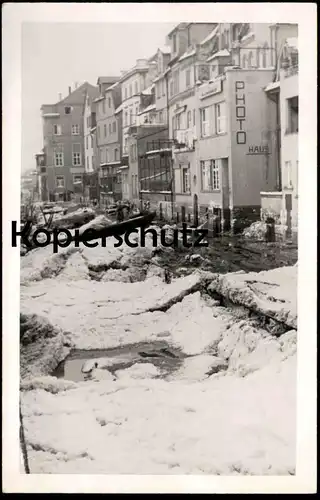 ALTE POSTKARTE ZELL MOSEL EISGANG 1940 PHOTO HAUS ZUGEFRORENE MOSEL WINTER frozen gelée cpa postcard Ansichtskarte AK