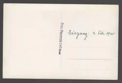 ALTE POSTKARTE ZELL MOSEL EISGANG 1940 PHOTO HAUS ZUGEFRORENE MOSEL WINTER frozen gelée cpa postcard Ansichtskarte AK