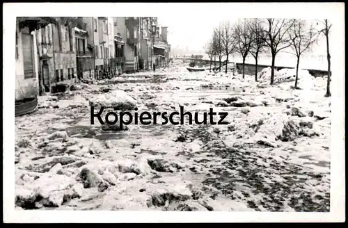 ALTE POSTKARTE ZELL MOSEL EISGANG 1940 EIS ZUGEFRORENE MOSEL WINTER frozen gelée cpa postcard Ansichtskarte AK