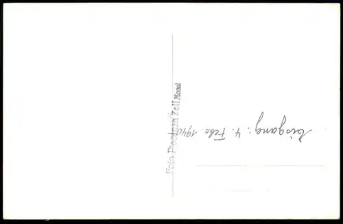 ALTE POSTKARTE ZELL MOSEL EISGANG 1940 EIS ZUGEFRORENE MOSEL WINTER frozen gelée cpa postcard Ansichtskarte AK