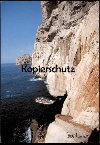 ÄLTERE POSTKARTE CONOSCERE LA SARDEGNA ALGHERO CAPO CACCIA GROTTE DI NETTUNO SARDINIEN cpa postcard Ansichtskarte AK